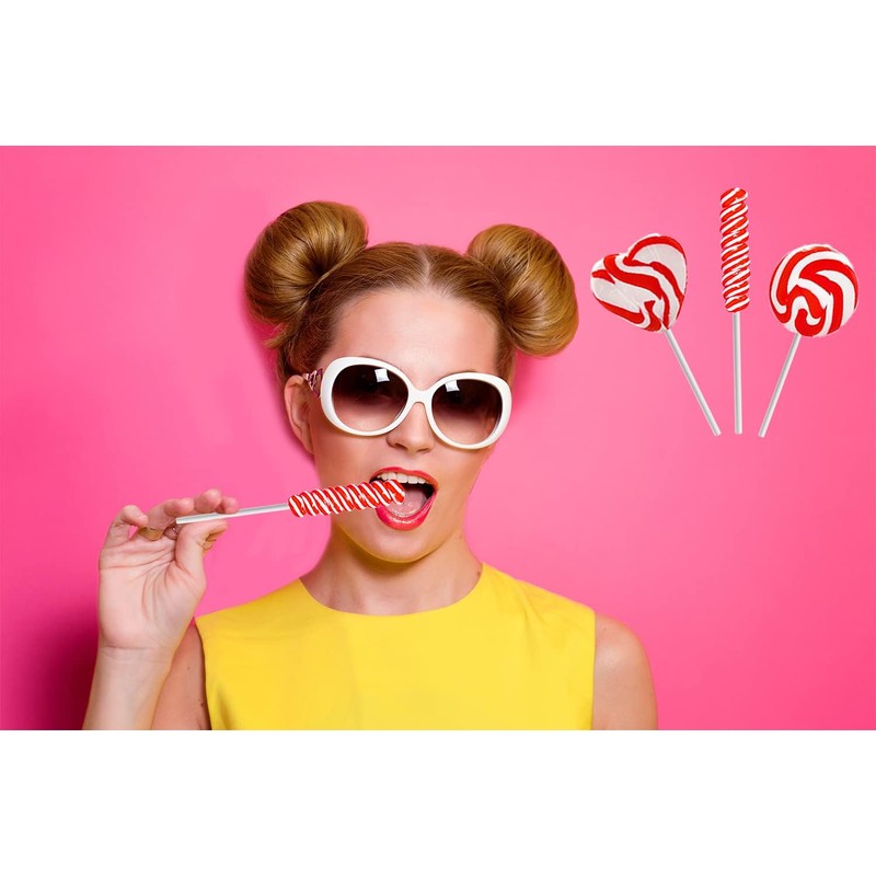 Fruidles Valentine's Day Swirl Lollipop Sucker, Individually Wrapped (36-Pack)