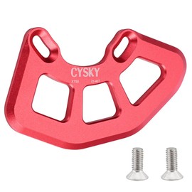 CYSKY Alloy MTB Bash Guard, ISCG05 Bicycle Chain Guard for 22T-40T Single Chainrings, Protector for Mountain Bike Chain, BMX Chain (Red)