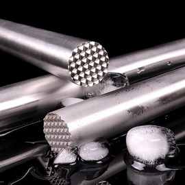 Aladeno Ice Crusher, Manual Full Metal Bar Tool, Ice Crusher Stick, Ice Axe, Stable Bar Wine Tool, Ice Breaker Tool, Ice Axe for Breaking Ice for Kitchen, (B Type)