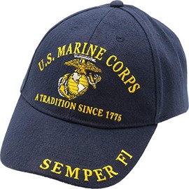 U.S. Marine Corps A Tradition Since 1775 Semper Fi Hat Blue