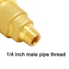 Joywayus Solid Brass QCC1 Nut Propane Gas Fitting with 1/4"