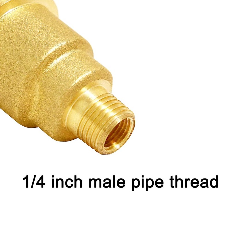 Joywayus Solid Brass QCC1 Nut Propane Gas Fitting with 1/4"