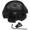 American Eagle Alloy 3312 3312-08 Flat Matte Black Wheel 6
