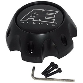 American Eagle Alloy 3312 3312-08 Flat Matte Black Wheel 6 Lug Center Cap