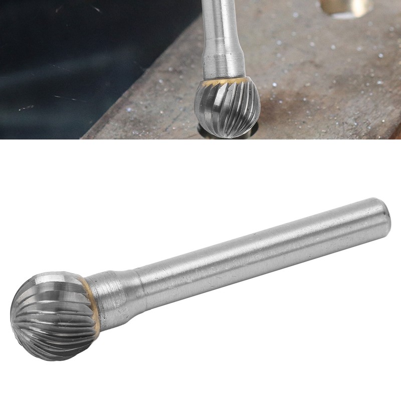 Single Cut Burr Ball Shape Carbide Rotary File Professional for