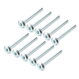 sourcing map M6x60mm Furniture Bolts Hex Socket Screws Fastener Zinc Plated 10pcs