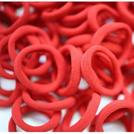 100 lazos gruesos de algodón sin costuras para el pelo, gomas elásticas para el pelo, sin daños, lazos para el pelo, diámetro de 3,8 cm para mujeres, niñas, niños, pelo grueso