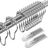 24 Pcs Shower Curtain Hooks, Stainless Steel Shower Curtains Rings