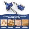 Yueqing Zhongji 1/4 Inch Router Bits Set 15 Tungsten Carbide