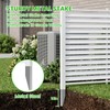 5 Ft x 4 Ft Air Conditioner Fence, White Vinyl