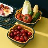 HAOHIZE Plastic Kitchen Strainer Bowl Set, Pasta Strainer Plastic, Sieve