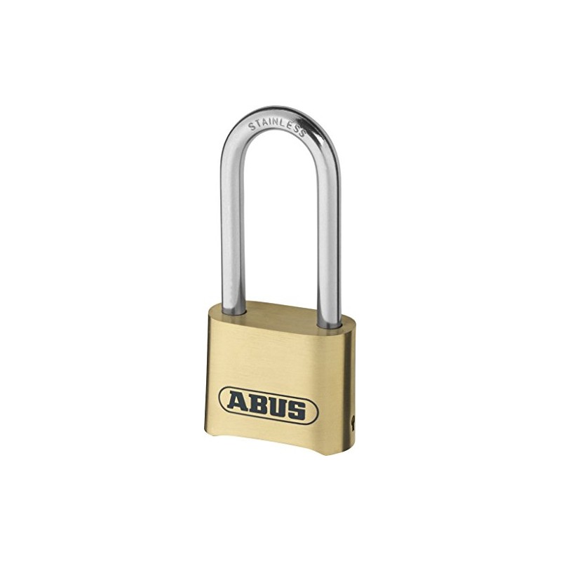 ABUS 180Ib/50Hb63 Long Shackle Combination Brass Padlock AB180IB/50HB63 B