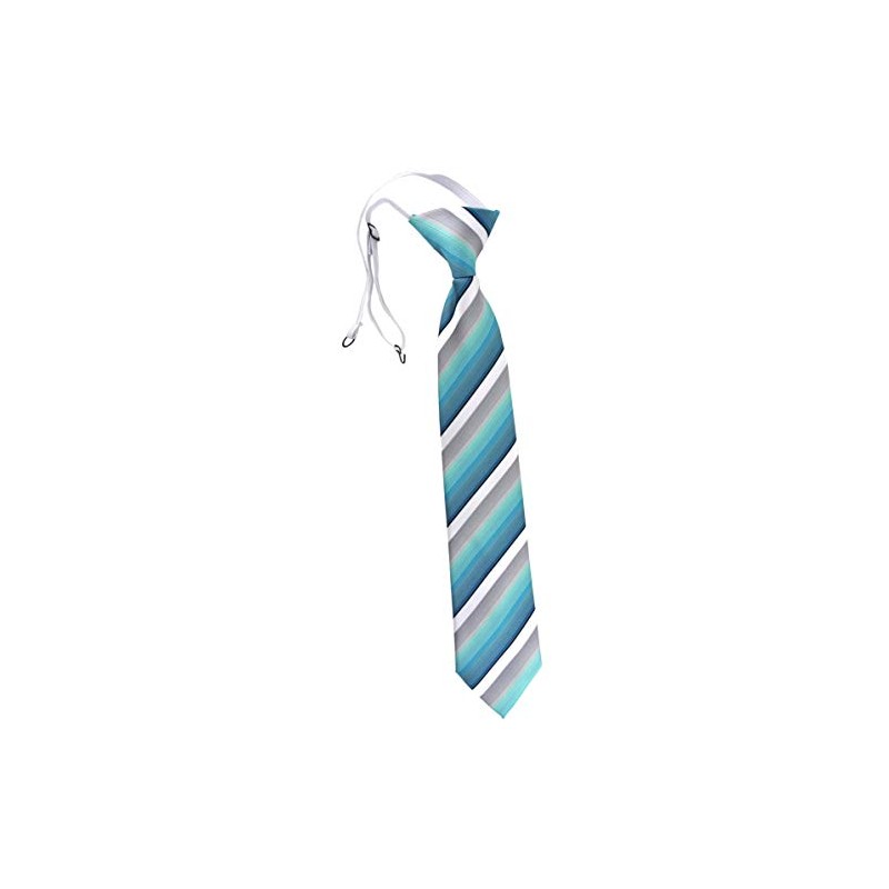 TigerTie Security Tie in Striped - Pre-tied with Elastic Band,