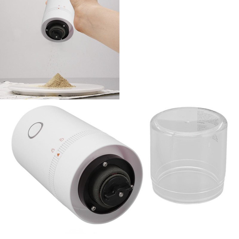 Electric Pepper Grinder Adjustable Coarseness USB Rechargeable Automatic Spice Mill