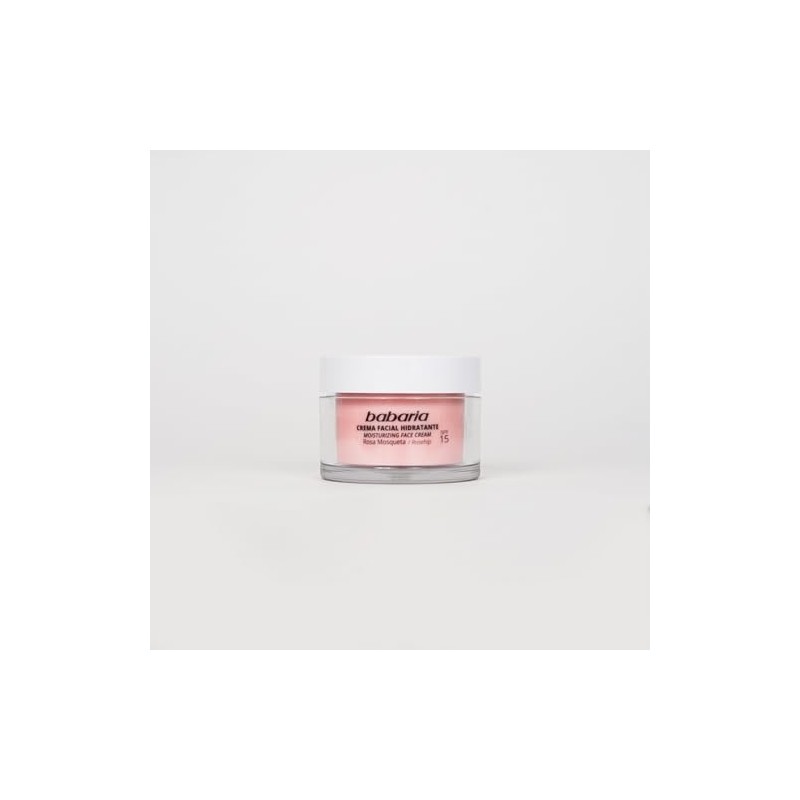 Babaria Rosa Mosqueta Crema Facial Hidratante con SPF 15 -