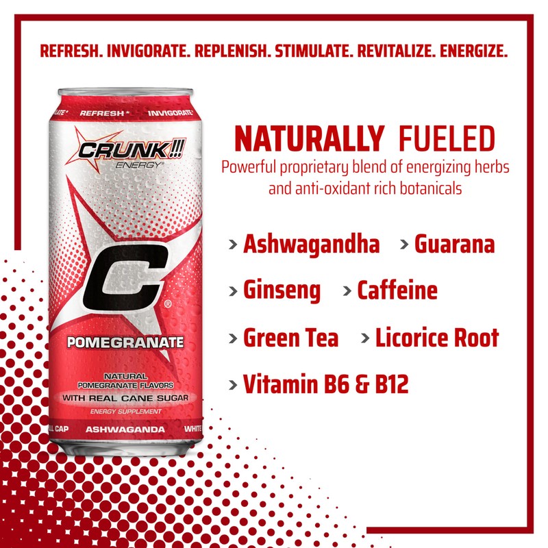 CRUNK!!! Energy Pomegranate 16oz 24pack