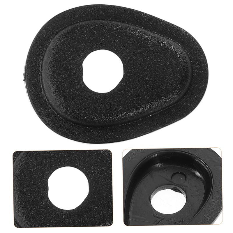 Zerodeko 4pcs Black Turn Signal Adapter Spacers for Motorcycle Indicator