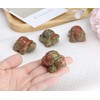 QINJIEJIE Unakite Crystal Travel Turtle Figurines Healing Crystals Protection Stone