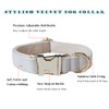 JiangYanus Dog Collar and Leash Set, Velvet Dog Leash and
