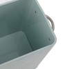 Metal Laundry Room Container with Dual Side Handles with Spoon