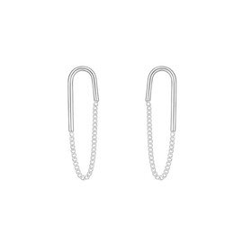 Dainty S925 Sterling Silver Earrings for Women Minimalist Dangle Drop Earrings Lightweight Silver Earrings Women