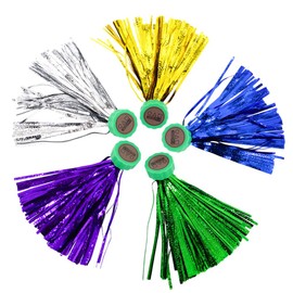 Neverold Neverold 5 Assorted Color Jegi Set (Jaegi with The Bell) for Jegichagi Korean Squid Traditional Game - Hackysack, Kickshuttlecock, Kick The jegi