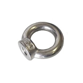 Sunload Ring Nut / Eyelet Nut Similar to DIN 582 Stainless Steel AISI 304 V2A Polished Pack of 5 (M8)