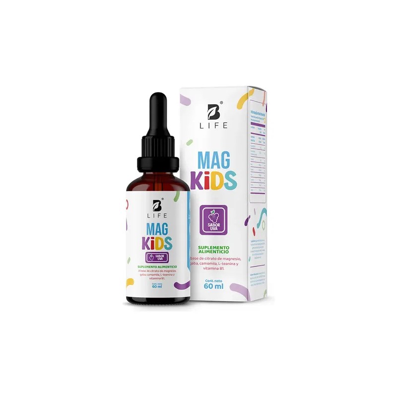 Citrato Magnesio Gaba Niños 60ml Life Kids Mag Sabor