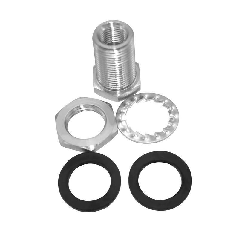 Beduan 1/4" NPT Stainless Steel Female Bulkhead Coupler Thru-bulk Pipe
