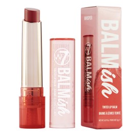 W7 Balmish Tinted Lip Balm – Whisper - Sheer Pink Lip Colour with Vitamin E, Shea Butter & Hyaluronic Acid - Hydrating Lip Balm Hybrid for Soft, Glossy Looking Lips