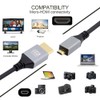 NFHK Micro HDMI 2.1 Ultra Thin HDTV Cable 8K 4K
