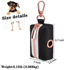 Unique style paws Dog Poop Bag Holder Reusable Waste Bag Dispenser for Travel,Park and Outdoor Use Includes 2 Roll Dog Poop Bags