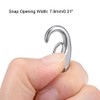 sourcing map Spring Gate Snap Hook 30mm/1.18", 304 Stainless Steel,