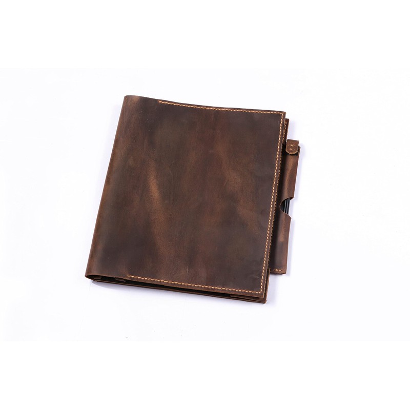 Leather case with pen holder for remarkable 2,Distressed folio organizer