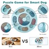OT-NVWOZR Dog Puzzle Slow Feeder Toy with Licky Mat for