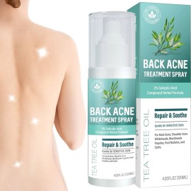 Back Acne Treatment Spray, Tea Tree Oil, 2% Salicylic Acid