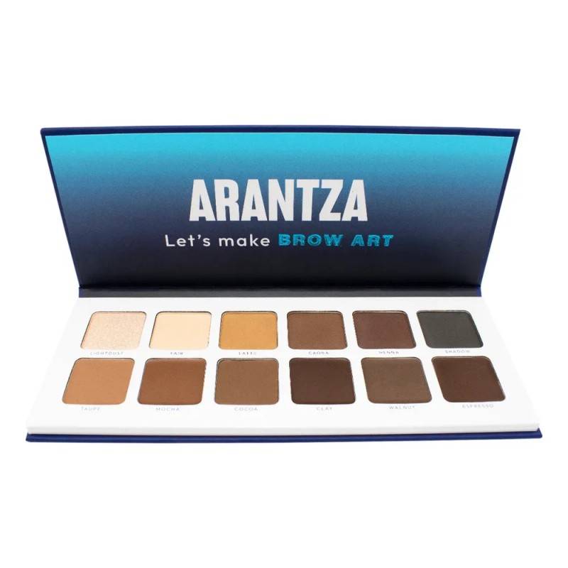 Paleta Cejas Arantza Cosmetics Let's Make BROW ART 10 Sombras
