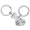 shilipu 1 Pair Key Heart Keyring You Hold the Key