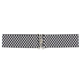 Zac's Alter Ego 6.2cm Elasticated Fashionable Retro Checkered Waist Belt