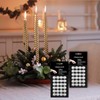 24 Dots White Taper Candle Holders Adhesive candl Grips Small