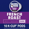 Maxwell House French Roast Dark Roast K-Cup Coffee Pods, 10