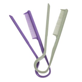 FRCOLOR 2Pcs Shaped Hair Brush and Rat Tail Comb for Hairdressing and Styling for Flat Use User Friendly Hair Styling Tool for Men and Women