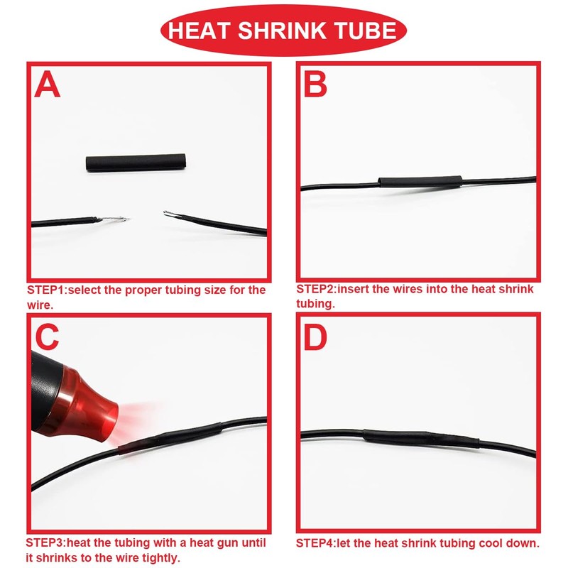 MKBKLLJY 18ペアJST XH 2.54ミリメートル2ピンオスとメスコネクタケーブルUL1007 22AWG 100ミリメートル赤黒のコネクタ線ケーブルと熱収縮チューブ小さなドローン電池端子ソケットLEDストリップライト用 RCカー トラック 飛行機 RC