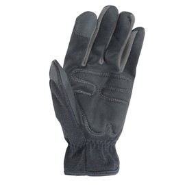 Wells Lamont Men’s All-Purpose Slip-On Synthetic Leather Work Gloves, Large (7716LK), Black