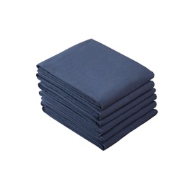 Sticky Toffee Flour Sack Kitchen Towels 100% Cotton Blue, Set of 6, Crinkle Finish Tea Towels, Low Lint and Absorbent Dish Towels for Kitchen, Oeko-Tex Cotton, 28 in x 29 in