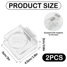 Acrylic Jumping Spider Feeding Dish, Magnetic Water Dish for Spider Cage, Transparent Food Feeder for Jumping Spider Enclosure, Micro Habitat Cage Accessories for Tarantula, Jumping Spider, Ladybugs