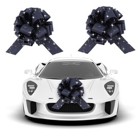 1Pcs Large Gift Bows，16" Wide, Bows for Gift, Christmas, Presents, Birthday, Baby Shower, Gift Basket,Wedding, Reception, Easter,Decoration, Office, Classroom, Fundraiser. (Black)