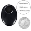 Nupuyai Obsidian Worry Stone Thumb Stone Gemstone Oval Crystal Healing