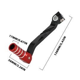 USTPO Motorcycle Gear Shifter Shift Lever Folding Tip CNC for CRF250F CRF 250 2025 2024 2019-2025 Dirt Pit Bike Black Red