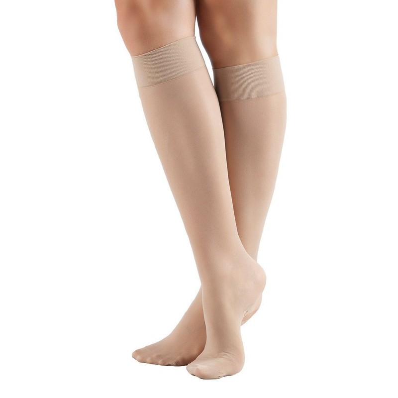 Ulla Popken Women's Plus Size Knee High Flight Socks Light